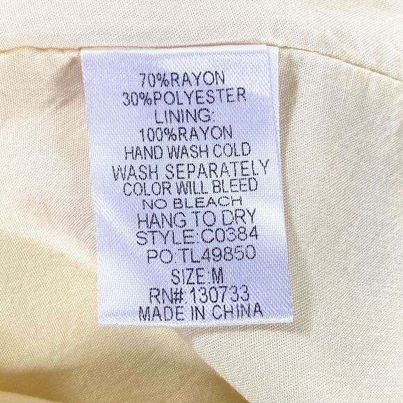 Umgee Boho Floral Embroidered Mini Dress Size M Cream Multi Bell Sleeve NWOT - Picture 10 of 15